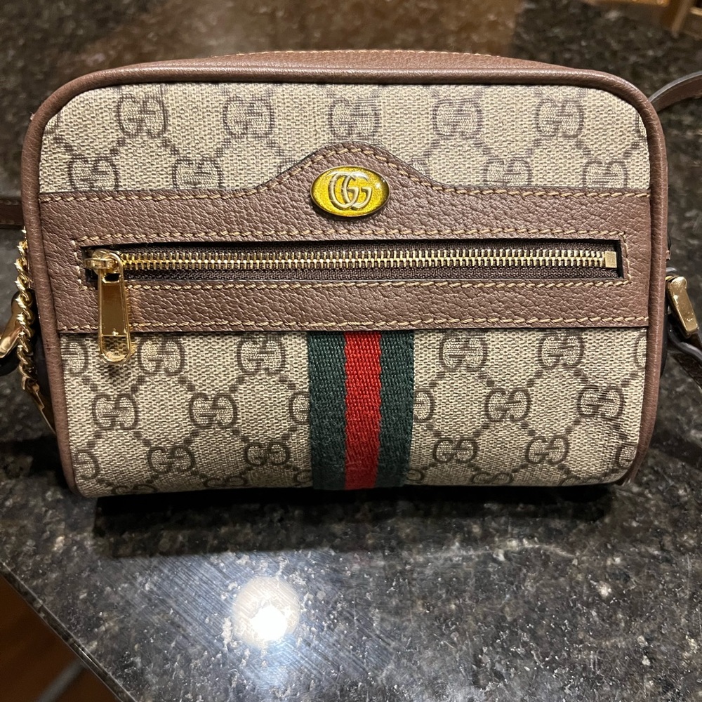 Authentic perfect condition Gucci GG Supreme Ophidia Mini Bag
